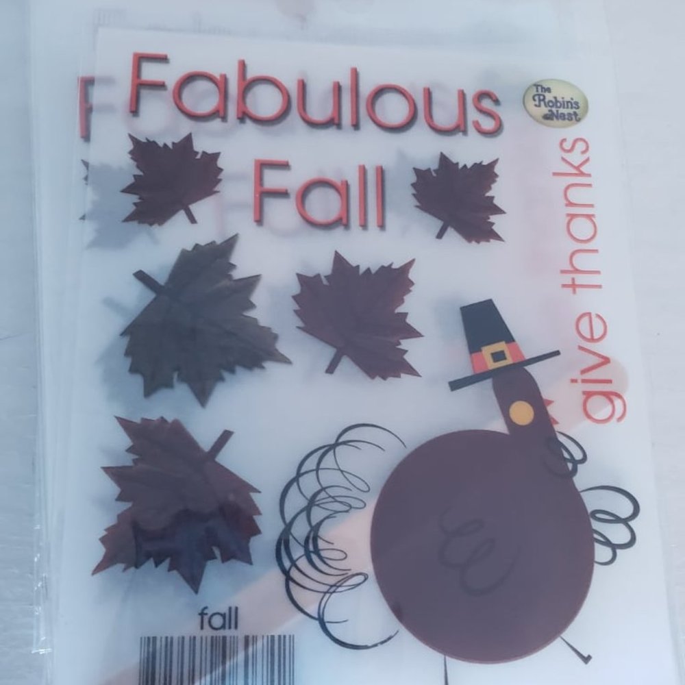 FALL Transfer Stickers for Card Making
